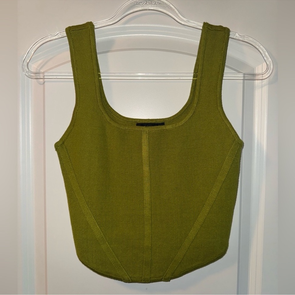 House of Harlow Knit Corset Top